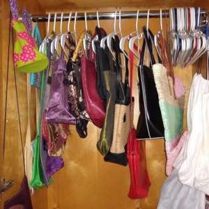 Handbags- Hanging in an Armoire or Closet