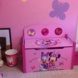 Girls Room-After:Toy Bench -toys inside-place to sit & read